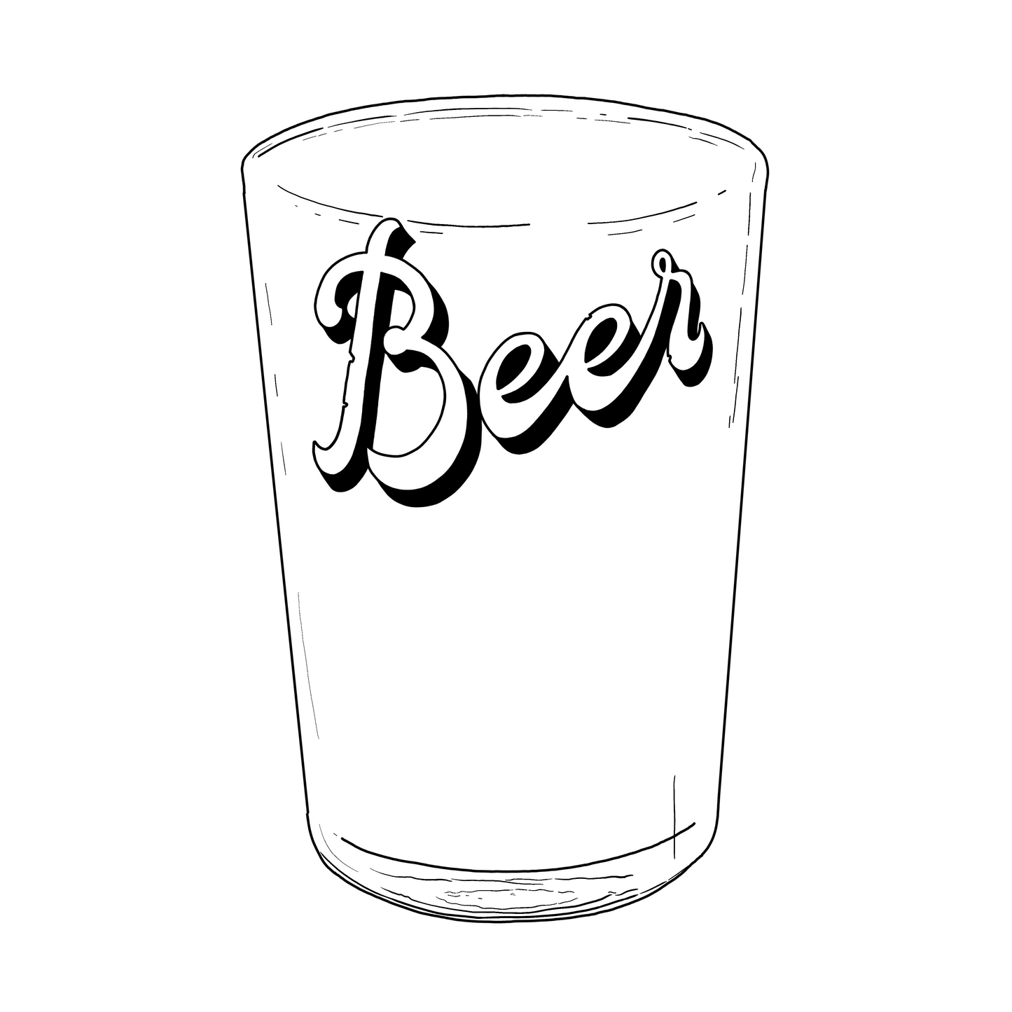 'Beer' Print