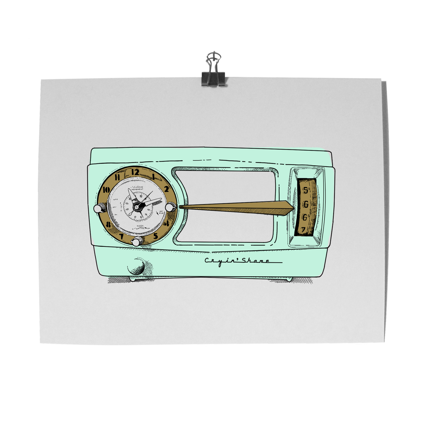 'Radio' Colour Block Print