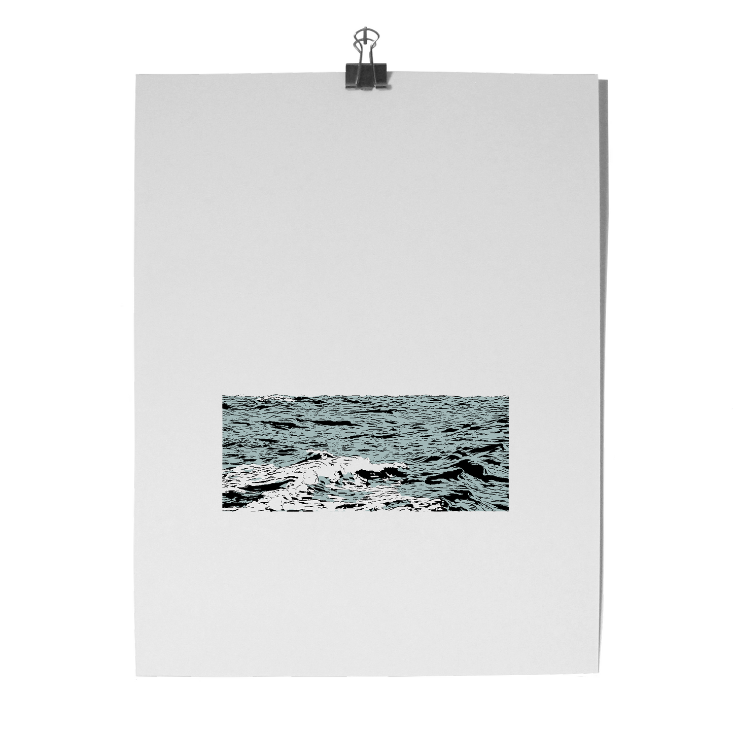 'The Sea' Colour Block Print