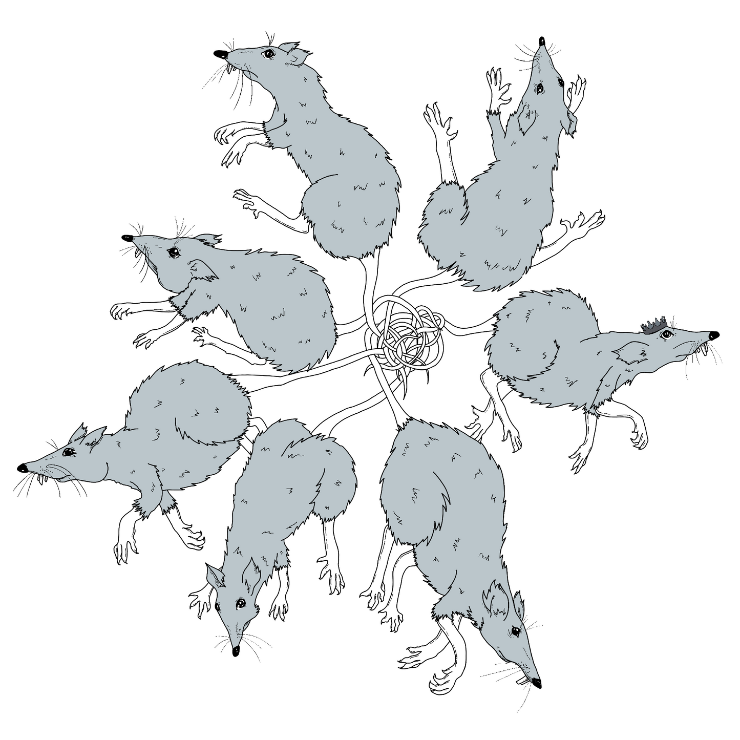 Rat King Fungi, an art print by Scoobtoobins - INPRNT